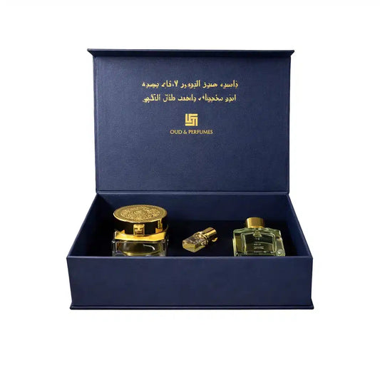 Luxury Royal Blue Velvet Perfume Gift Box